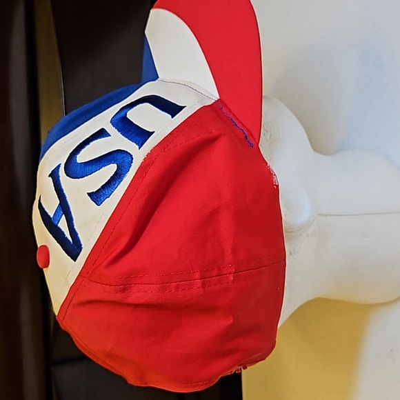 VINTAGE 1996 USA OLYMPIC HAT CAP RINGS ORIGINAL RED WHITE BLUE Usa - Picture 8 of 12